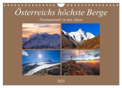 Österreichs höchste Berge (Wandkalender 2025 DIN A4 quer), CALVENDO Monatskalender - Calvendo;Kramer, Christa