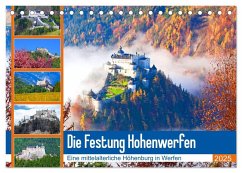 Die Festung Hohenwerfen (Tischkalender 2025 DIN A5 quer), CALVENDO Monatskalender