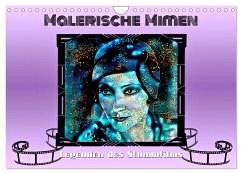 Malerische Mimen - Legenden des Stummfilms (Wandkalender 2025 DIN A4 quer), CALVENDO Monatskalender