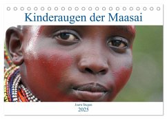 Kinderaugen der Maasai (Tischkalender 2025 DIN A5 quer), CALVENDO Monatskalender