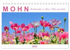 Mohn, Blütenzauber in Rosa, Pink und Weiß (Tischkalender 2025 DIN A5 quer), CALVENDO Monatskalender - Calvendo;Löwer, Sabine