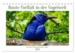 Bunte Vielfalt in der Vogelwelt (Tischkalender 2025 DIN A5 quer), CALVENDO Monatskalender - Calvendo;Kleemann, Claudia