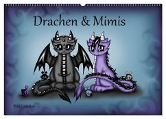 Drachen & Mimis (Wandkalender 2025 DIN A2 quer), CALVENDO Monatskalender - Calvendo;Creation / Petra Haberhauer, Pezi