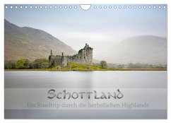 Schottland - Ein Roadtrip durch die herbstlichen Highlands (Wandkalender 2025 DIN A4 quer), CALVENDO Monatskalender