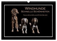 Windhunde - Schnelle Schönheiten (Wandkalender 2025 DIN A3 quer), CALVENDO Monatskalender