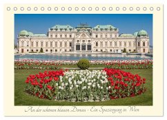 An der schönen blauen Donau - Ein Spaziergang in Wien (Tischkalender 2025 DIN A5 quer), CALVENDO Monatskalender