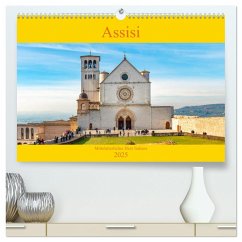 Assisi - Mittelalterliches Herz Italiens (hochwertiger Premium Wandkalender 2025 DIN A2 quer), Kunstdruck in Hochglanz - Calvendo;Tortora, Alessandro