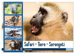 Safari - Tiere - Serengeti (Wandkalender 2025 DIN A3 quer), CALVENDO Monatskalender