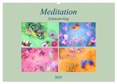 Meditation-Schmetterling (Wandkalender 2025 DIN A2 quer), CALVENDO Monatskalender