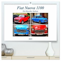 Fiat Nuova 1100 - Ein Klassiker Italiens (hochwertiger Premium Wandkalender 2025 DIN A2 quer), Kunstdruck in Hochglanz - Calvendo;Löwis of Menar, Henning von