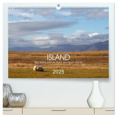 ISLAND Atemberaubende Natur aus Feuer und Eis (hochwertiger Premium Wandkalender 2025 DIN A2 quer), Kunstdruck in Hochglanz - Calvendo;Graupner, Denise