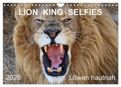 LION KING SELFIES Löwen hautnah (Wandkalender 2025 DIN A4 quer), CALVENDO Monatskalender - Calvendo;Fraatz, Barbara