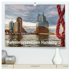 Hafenimpressionen Hamburg 2025 (hochwertiger Premium Wandkalender 2025 DIN A2 quer), Kunstdruck in Hochglanz - Calvendo;Jäck, Lutz