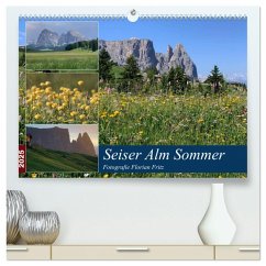 Seiser Alm Sommer (hochwertiger Premium Wandkalender 2025 DIN A2 quer), Kunstdruck in Hochglanz