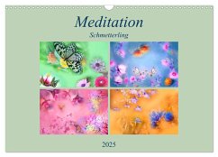 Meditation-Schmetterling (Wandkalender 2025 DIN A3 quer), CALVENDO Monatskalender