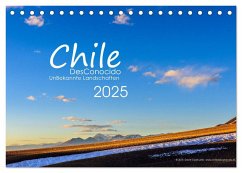 Chile DesConocido (Tischkalender 2025 DIN A5 quer), CALVENDO Monatskalender
