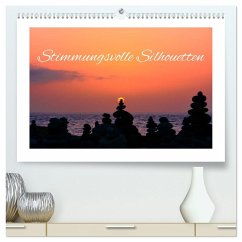 Stimmungsvolle Silhouetten (hochwertiger Premium Wandkalender 2025 DIN A2 quer), Kunstdruck in Hochglanz