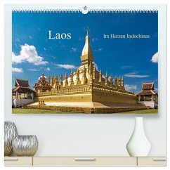 Laos - Im Herzen Indochinas (hochwertiger Premium Wandkalender 2025 DIN A2 quer), Kunstdruck in Hochglanz - Calvendo;Müller, Harry