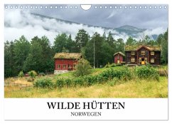 Wilde Hütten Norwegen (Wandkalender 2025 DIN A4 quer), CALVENDO Monatskalender - Calvendo;wildeyes