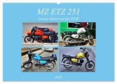 MZ ETZ 251 - Letztes Motorrad der DDR (Wandkalender 2025 DIN A2 quer), CALVENDO Monatskalender