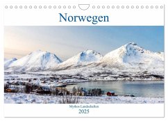 Norwegen - Mythos Landschaften (Wandkalender 2025 DIN A4 quer), CALVENDO Monatskalender - Calvendo;AkremaFotoArt