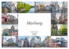 Marburg Impressionen (Tischkalender 2025 DIN A5 quer), CALVENDO Monatskalender - Calvendo;Meutzner, Dirk