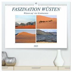 FASZINATION WÜSTEN, Wüsten auf vier Kontinenten (hochwertiger Premium Wandkalender 2025 DIN A2 quer), Kunstdruck in Hochglanz