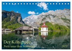 Der Königssee Perle unter dem Watzmann (Tischkalender 2025 DIN A5 quer), CALVENDO Monatskalender