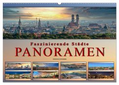 Faszinierende Städte, Panoramen (Wandkalender 2025 DIN A2 quer), CALVENDO Monatskalender