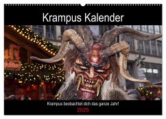 Krampus Kalender 2025 (Wandkalender 2025 DIN A2 quer), CALVENDO Monatskalender - Calvendo;Mueller, Christian