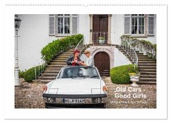 Old Cars - Good Girls (colour) (Wandkalender 2025 DIN A2 quer), CALVENDO Monatskalender