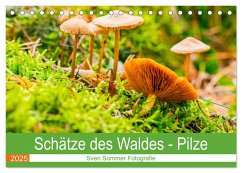 Schätze des Waldes - Pilze (Tischkalender 2025 DIN A5 quer), CALVENDO Monatskalender - Calvendo;Sommer Fotografie, Sven