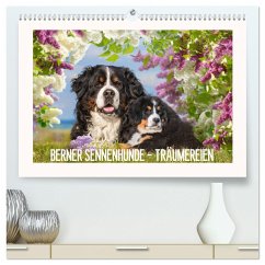 Berner Sennenhunde - Träumereien (hochwertiger Premium Wandkalender 2025 DIN A2 quer), Kunstdruck in Hochglanz