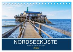 Nordseeküste Am Strand von Sankt Peter-Ording (Tischkalender 2025 DIN A5 quer), CALVENDO Monatskalender - Calvendo;Falke, Manuela