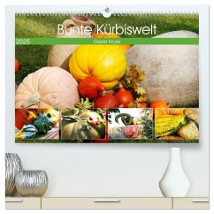 Bunte Kürbiswelt (hochwertiger Premium Wandkalender 2025 DIN A2 quer), Kunstdruck in Hochglanz