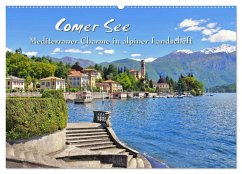 Comer See - Mediterraner Charme in alpiner Landschaft (Wandkalender 2025 DIN A2 quer), CALVENDO Monatskalender