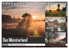 Das Münsterland - Meine Impressionen (Tischkalender 2025 DIN A5 quer), CALVENDO Monatskalender