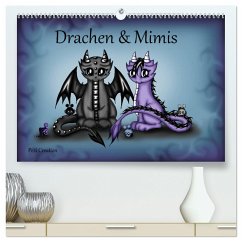 Drachen & Mimis (hochwertiger Premium Wandkalender 2025 DIN A2 quer), Kunstdruck in Hochglanz