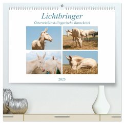 Lichtbringer - Österreichisch-Ungarische Barockesel (hochwertiger Premium Wandkalender 2025 DIN A2 quer), Kunstdruck in Hochglanz