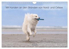 Mit Hunden an den Stränden von Nord- und Ostsee (Wandkalender 2025 DIN A4 quer), CALVENDO Monatskalender - Calvendo;Scheurer, Monika