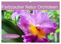 Farbzauber Natur Orchideen - CH Version (Wandkalender 2025 DIN A2 quer), CALVENDO Monatskalender