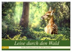 Leise durch den Wald. Sich Zeit nehmen und der Stille lauschen (Wandkalender 2025 DIN A2 quer), CALVENDO Monatskalender