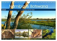 Namibia & Botswana (Wandkalender 2025 DIN A4 quer), CALVENDO Monatskalender