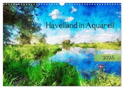 Havelland in Aquarell (Wandkalender 2025 DIN A3 quer), CALVENDO Monatskalender - Calvendo;Frost, Anja