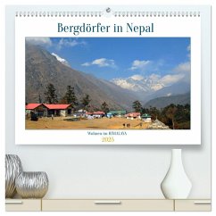 Wohnen im HIMALAYA (hochwertiger Premium Wandkalender 2025 DIN A2 quer), Kunstdruck in Hochglanz