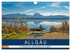 ALLGÄU, im Wandel der Jahreszeiten. (Wandkalender 2025 DIN A4 quer), CALVENDO Monatskalender