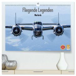 Fliegende Legenden - Warbirds (hochwertiger Premium Wandkalender 2025 DIN A2 quer), Kunstdruck in Hochglanz