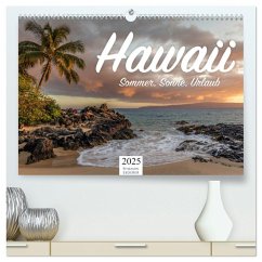 Hawaii - Sommer, Sonne, Urlaub (hochwertiger Premium Wandkalender 2025 DIN A2 quer), Kunstdruck in Hochglanz