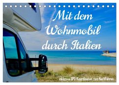 Mit dem Wohnmobil durch Italien (Tischkalender 2025 DIN A5 quer), CALVENDO Monatskalender