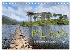 Irland - spektakuläre Landschaften (Tischkalender 2025 DIN A5 quer), CALVENDO Monatskalender